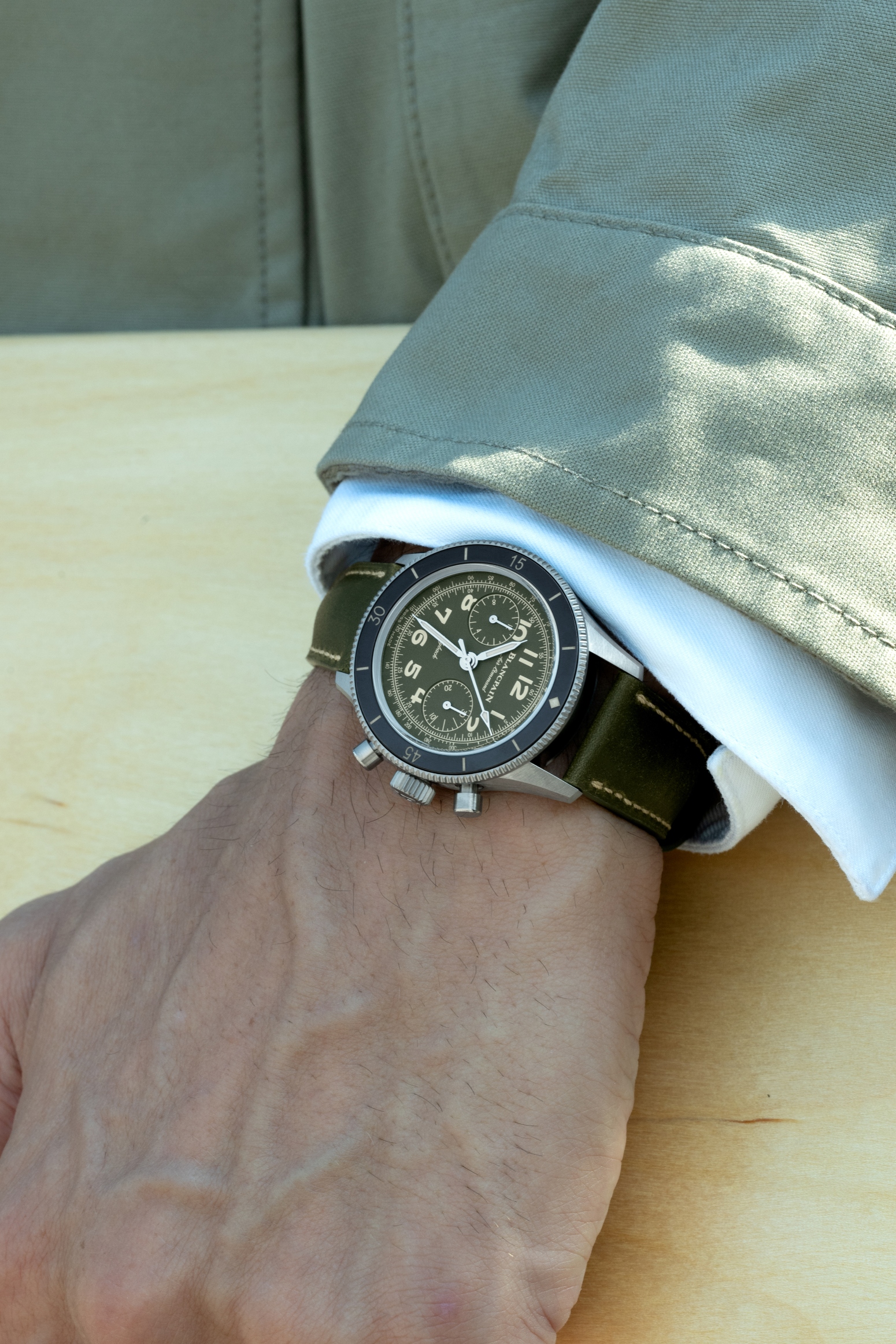Blancpain представляет новую ограниченную серию камуфляжно-зеленых часов Air Command